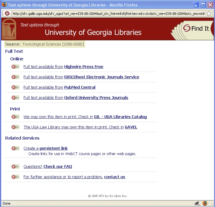 Image of the AtoZ screen.